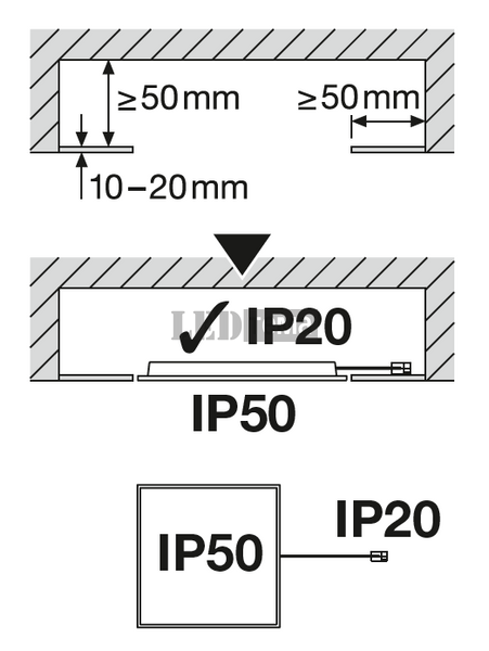 PL COMP 1200 V 840 26W 4000К Світильник панель IP50/IP20 LEDVANCE (4099854735165) 4099854735165 фото