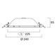 START Downlight 225 IP54 2400lm 840 23W Світильник круглий врізний Sylvania (0030331) 0030331 фото 13