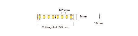 LED лента 160-2835-24V-IP20 13W 1935Lm 6000K 5м COLORS (D8160-24V-8mm-W) D8160-24V-8mm-W фото