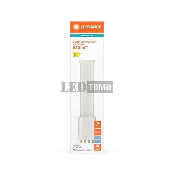 DULUX LED SE9 AC V 4W 865 FR 2G7 Светодиодная лампа Ledvance (4099854669736) 4099854669736 фото