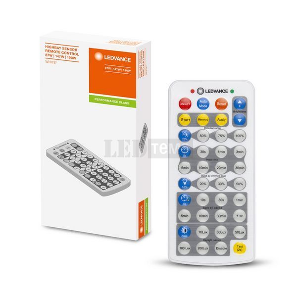 HB SENSOR REMOTE CONTROL 87 147 190W Ledvance Пульт дистанційного керування для розширених налаштувань датчика HB SENSOR (4058075611436) 4058075611436 фото