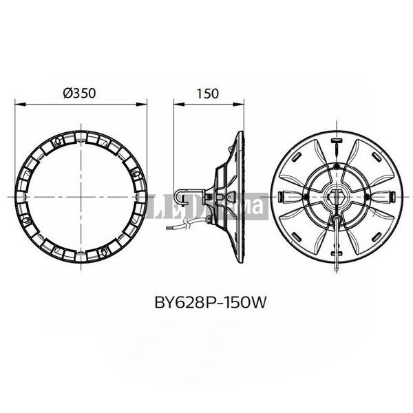 BY628P LED225/NW 150W PSU MB RU Philips Світильник для високих стель (911401864581) 911401864581 фото