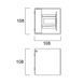 START Surface Wall Cube IP54 2x140LM 2CCT Black 5,8W Світильник фасадний з перемикачем кольорової температури Sylvania (0047136) 0047136 фото 8