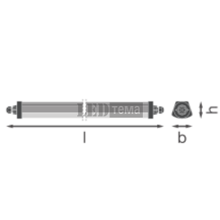 DP FLEX DA 1500 P 830 IP66 42W 3000К Пылевлагозащищённый светильник DALI-2 DIM LEDVANCE (4099854637711) 4099854637711 фото