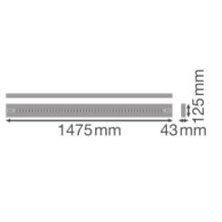 LN INV DI 1500 P 940 DAVR BK 54-60-63-69W 4000К Офисный светильник DALI-2 DIM перекл. мощ. IP20 LEDVANCE (4099854296963) 4099854296963 фото