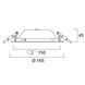 START Downlight 150 IP54 1250Lm 840 DALI 12W Світильник круглий врізний керований Sylvania (0030333) 0030333 фото 13