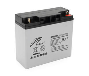 Акумуляторна батарея AGM RITAR RT12180GL5, Gray Case, 12V 18.0Ah (177х75х167 ) Q4 RT12180GL5 фото