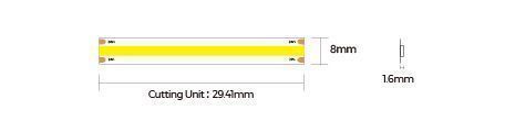 LED лента COB 24V-8mm-WW IP20 3000K 10W 1220Lm COLORS (DF10-24V-8mm-WW) DF10-24V-8mm-WW фото