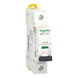 Автоматичний вимикач IC60H 1P 2А B Schneider Electric (A9F83102) A9F83102 фото