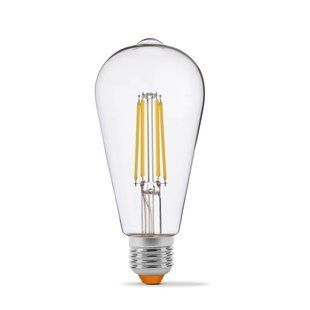 Filament ST64FD E27 6W 700лм 4100K AC198-242В 360&deg; светодиодная лампа филаментная диммируемая VIDEX (VL-ST64FD-06274) VL-ST64FD-06274 фото