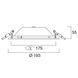 START Downlight 175 IP54 1600Lm 840 DALI 15W Світильник круглий врізний керований Sylvania (0030335) 0030335 фото 13