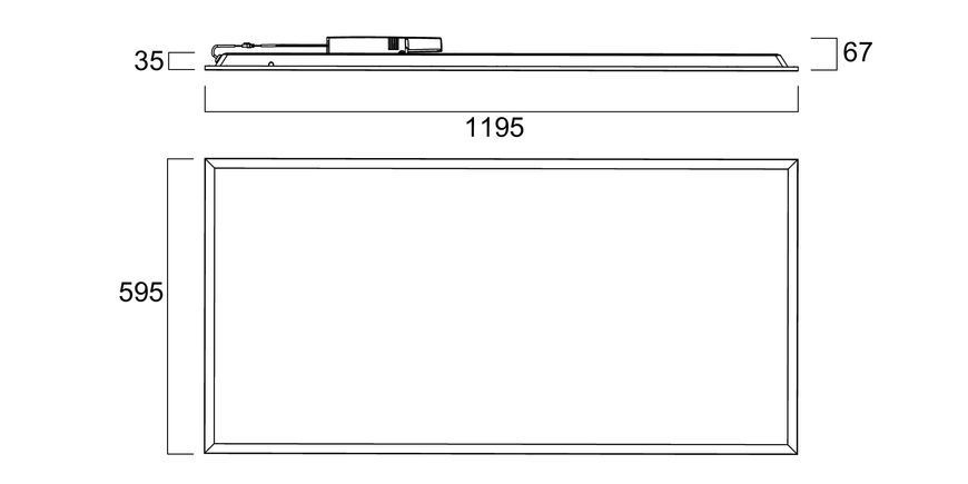 QUANTUM&nbsp;1200x600 4800-5800lm UGR19 840 MP 33W Светильник панель с переключателем мощности Sylvania (0048128) 0048128 фото