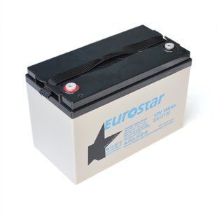 Акумуляторна батарея AGM EUROSTAR EA12100, Gray Case, 12V 100.0Ah ( 345 x 180 x 270 ), 28,2кг, Q1 EUROSTAR EA12100 фото