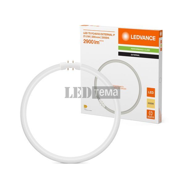 LED T5 FC 40/55 EXTERNAL 21.5W 830 2GX13 лампа світлодіодна димована LEDVANCE (4099854300868) 4099854300868 фото
