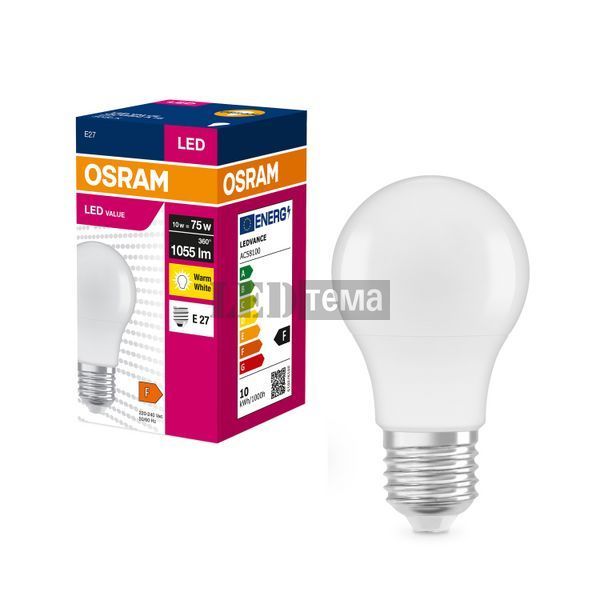 LED VALUE Classic A75 10W 830 230V FR E27 Светодиодная лампа Osram (4058075630239) 4058075630239 фото