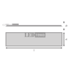 PL COMP 1200 V 940 U19 DALI 35W 4000К Світильник панель DALI-2 DIM IP40/IP20 LEDVANCE (4099854017520) 4099854017520 фото