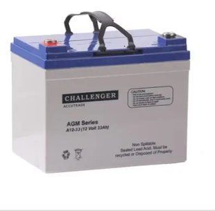 Акумуляторна батарея CHALLENGER А12-33, 12V 33Ah (195х130х159), 10,2kg Q1, ( VRLA AGM ) А12-33-F11(M6) фото