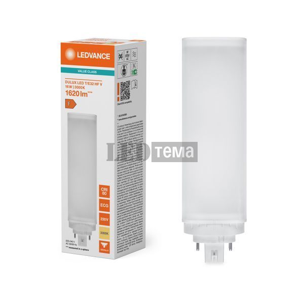 DULUX LED T/E32HF V 16W 830 FR GX24Q-3 Світлодіодна лампа Ledvance (4058075822337) 4058075822337 фото