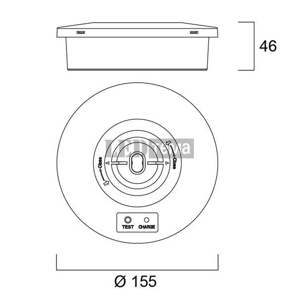 LiFeSafe SURFACE ROUND IP65 2,2W 6500К Аварійний світильник ST EM3h Sylvania (0032008) 0032008 фото