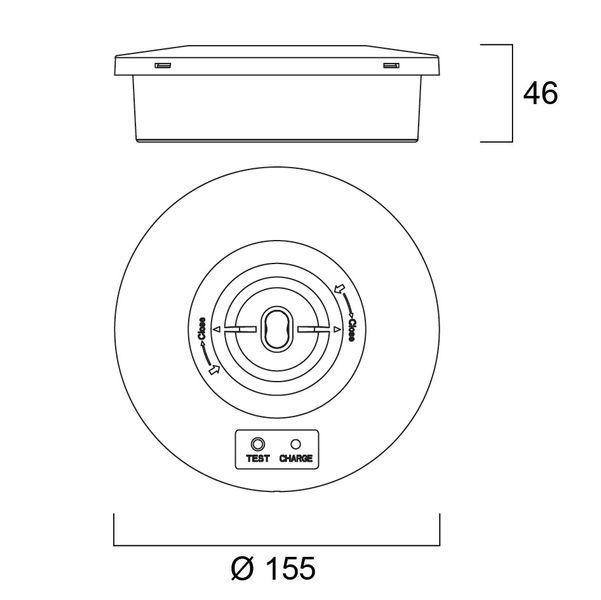 LiFeSafe SURFACE ROUND IP65 2,2W 6500К Аварийный светильник ST EM3h Sylvania (0032008) 0032008 фото