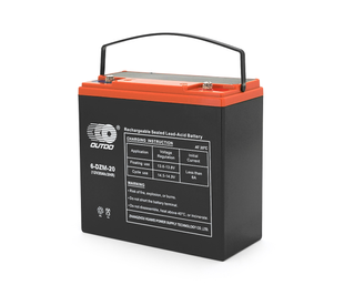 Тяговая аккумуляторная батарея AGM OUTDO 6-DZM-20, 12V 20Ah, (180 х 78 х 170), Q2 6-DZM-20 фото