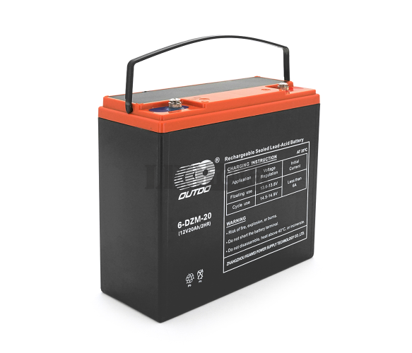 Тяговая аккумуляторная батарея AGM OUTDO 6-DZM-20, 12V 20Ah, (180 х 78 х 170), Q2 6-DZM-20 фото