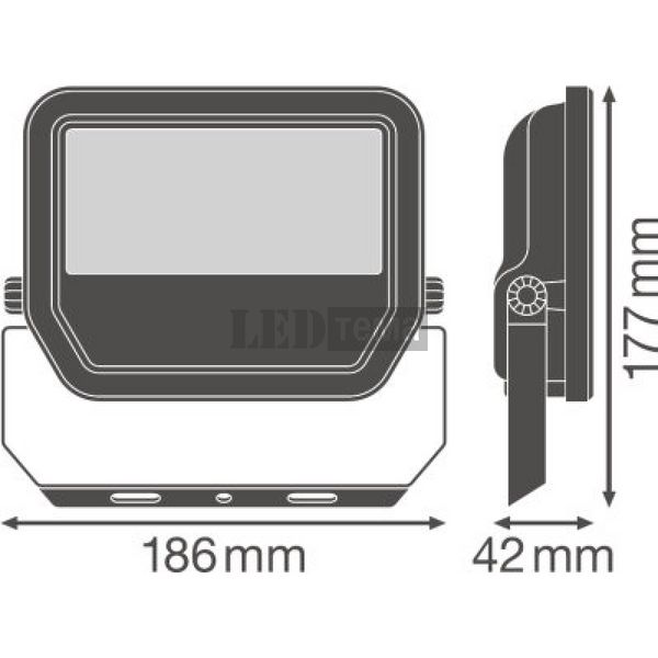 FL PFM 30W/6500K SYM 100 BK Прожектор светодиодный Ledvance (4058075421189) 4058075421189 фото