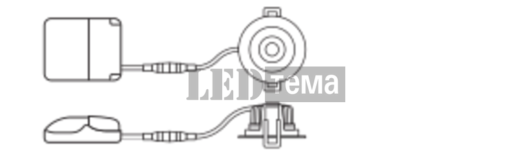 SP ADJ P 930 PS DIM IP20 WT 4-6-8W 3000К Точковий світильник TRIAC DIM перем. потуж. LEDVANCE (4058075799646) 4058075799646 фото
