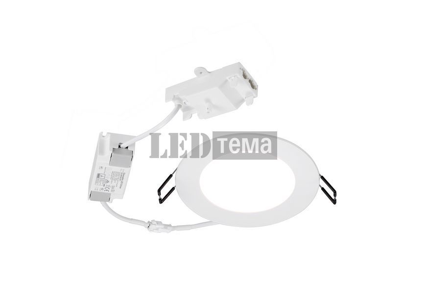 START Downlight Flat 108 IP44 550LM 830 DIM 7W Светильник круглый врезной диммируемый Sylvania (0054118) 0054118 фото