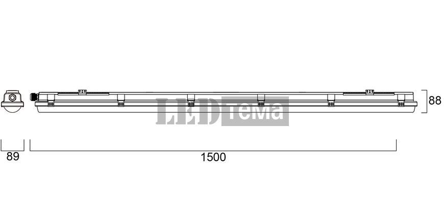 Resisto 1500 IP66 5700-10100LM 865 56W Светильник линейный влагозащищенный с переключателем мощности Sylvania (0010455) 0010455 фото