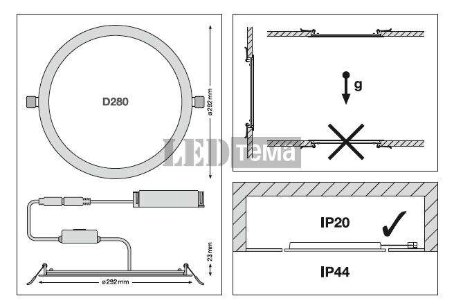 DL SLIM ALU DA D150 V ML83040 WT 7,5-13W 3000/4000К круглий даунлайт DALI-2 DIM CCT перем. потуж. IP44/IP20 LEDVANCE (4099854441912) 4099854441912 фото