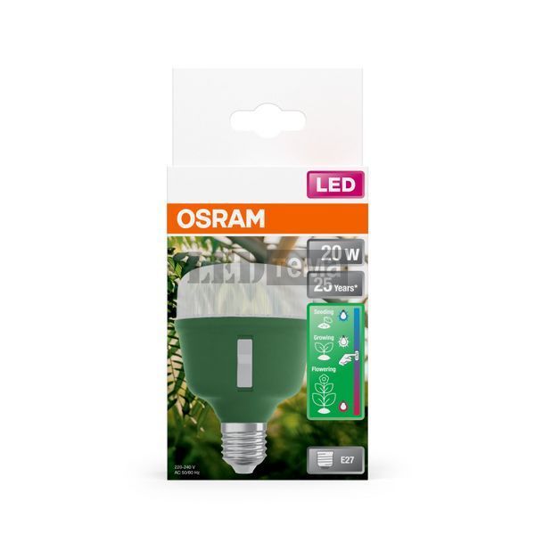 LED Star Grow Lamp 110&deg; T80 20W CL E27 Фітолампа для росту рослин Osram (4058075845800) 4058075845800 фото