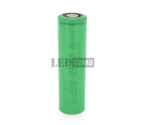 Аккумулятор 18650 Li-Ion Sony US18650VTC5, 2600mAh, 20A, 4.2/3.6/2.5V, GREEN, PVC BOX, 2 шт в упаковке, цена за 1 шт (US18650VTC5) US18650VTC5 фото