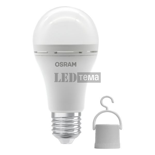 LED CL A60 RECH 8W/827 230V E27 6X1 светодиодная лампа с аккумулятором OSRAM (4099854190087) 4099854190087 фото