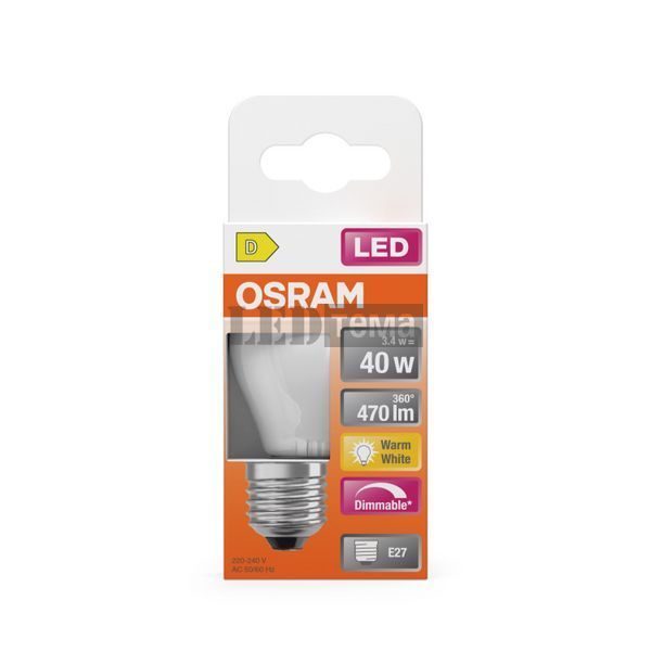 LED Superstar Classic P40 Filament DIM 3,4W 827 FR E27 Светодиодная лампа диммируемая Osram (4099854443978) 4099854443978 фото