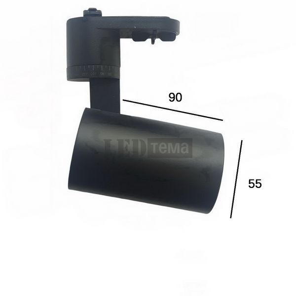 AccentFlow-209А 12Вт 24&deg; 5000K black CRI90 трековый светильник однофазный черный (AF209А-BK1224590) AF209А-BK1224590 фото
