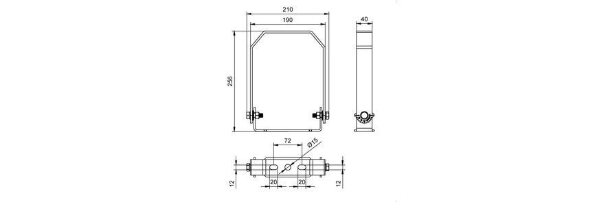 BY022Z G2 BR L216 Кронштейн для світильника Philips (911401627508) 911401627508 фото