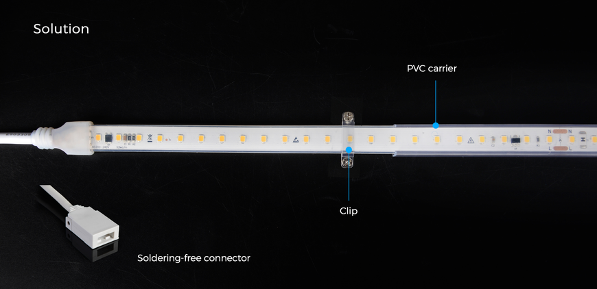 LED стрічка 104-2835-220V-IP65 10.6W 1060Lm 4000K 20м COLORS (H8104-230V-12mm-NW) H8104-230V-12mm-IP65-NW фото