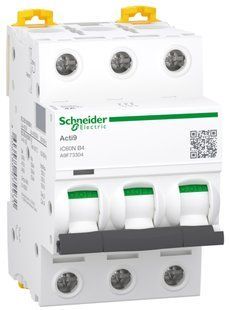 Автоматический выключатель iC60N 3P 4A B Schneider Electric (A9F73304) A9F73304 фото