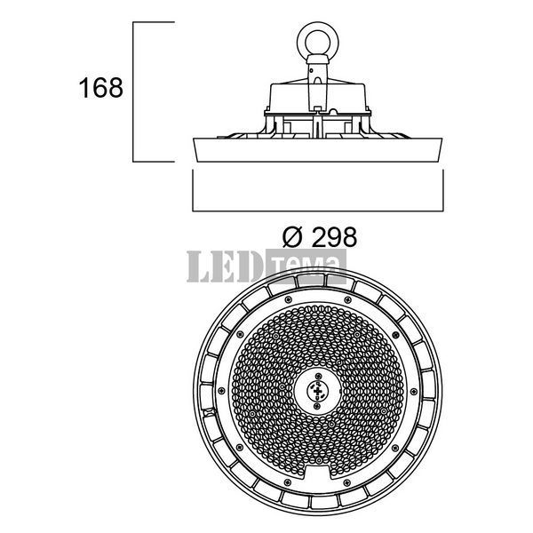 Granit IP65 0-10V 19500lm 840 WB 120W Sylvania Светильник для высоких потолков диммируемый (0039734) 0039734 фото