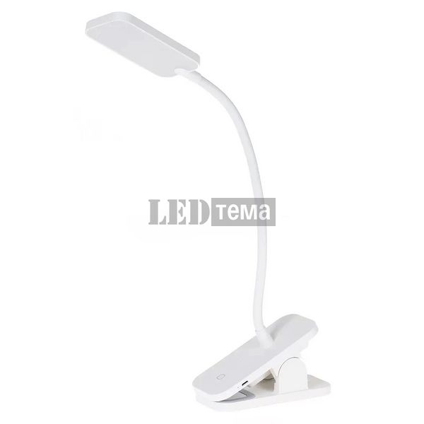 Настольная аккумуляторная светодиодная лампа LEDVANCE PANAN CLIP SQUARE DIM USB WT 4х1 5W 4000K белая с прищепкой (4058075747883) 4058075747883 фото