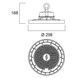 Granit IP65 0-10V 19500lm 840 WB 120W Sylvania Светильник для высоких потолков диммируемый (0039734) 0039734 фото 9