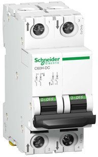 Автоматичний вимикач C60H-DC 500В 2P 5А С Schneider Electric (A9N61525) A9N61525 фото
