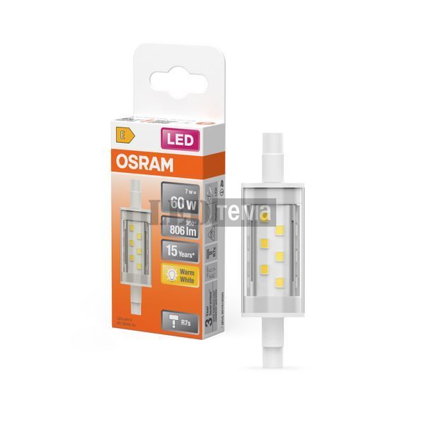 LED SLIM 78 60 7W/827 230V CL R7S Светодиодная лампа Osram (4058075432710) 4058075432710 фото
