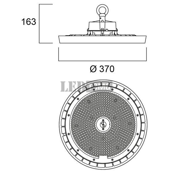 Granit IP65 0-10V 26400lm 840 WB 165W Sylvania Светильник для высоких потолков диммируемый (0039735) 0039735 фото