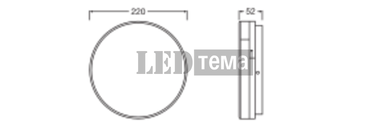 SF DISC 220 V ML 83040 7-9-14W 3000/4000К Накладной светильник CCT перекл. мощ. IP54 LEDVANCE (4099854640421) 4099854640421 фото