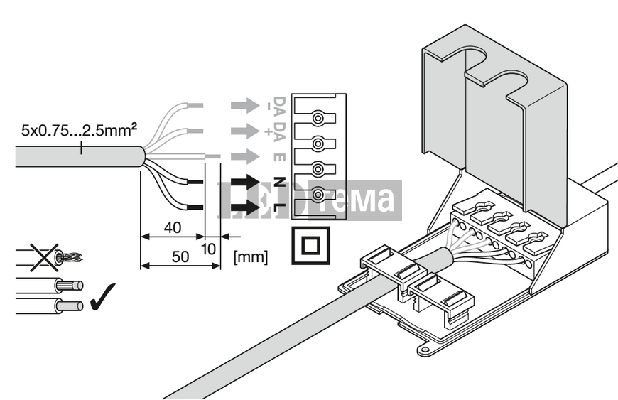 PL COMP 1200X600 DA V 83040 U19 42W 3000/4000К Світильник панель DALI-2 DIM CCT IP50/IP20 LEDVANCE (4099854737183) 4099854737183 фото