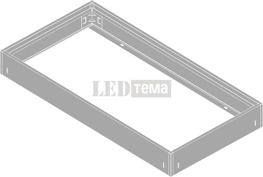 PL 600X300 ESURFACE MOUNT KIT H70 Монтажная рамка LEDVANCE (4099854820014) 4099854820014 фото