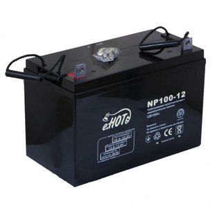 Акумуляторна батарея ГЕЛЕВАЯ ENOT GEL 12V 100Ah (331 х 175 х 216) M6 NP100-12-GEL фото