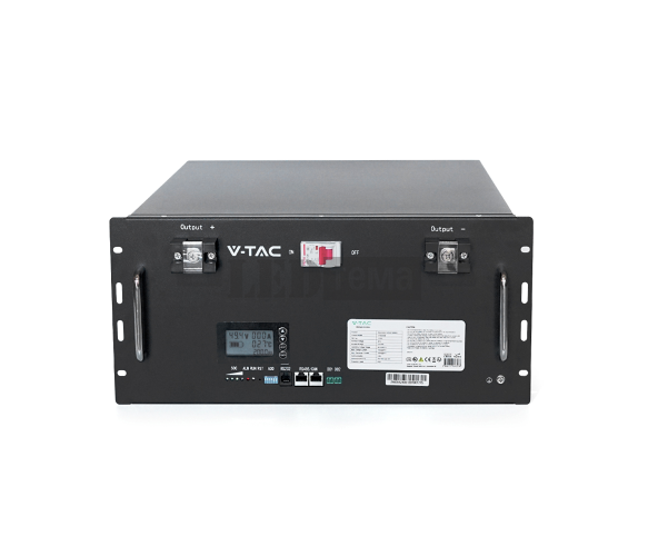 Аккумуляторная батарея V-TAC LiFePO4 48V 200Аh 9,6kWh,(100/100A) 445x244x500mm, 78kg (V-TAC-LiFePO4-48-200) V-TAC-LiFePO4-48-200 фото
